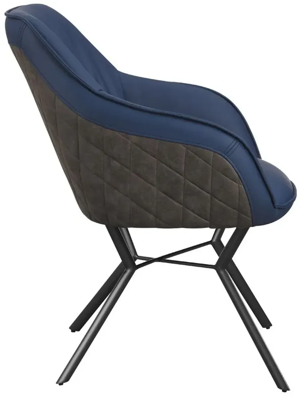 Coaster Mayer Upholstered Dining Arm Chair Blue & Brown