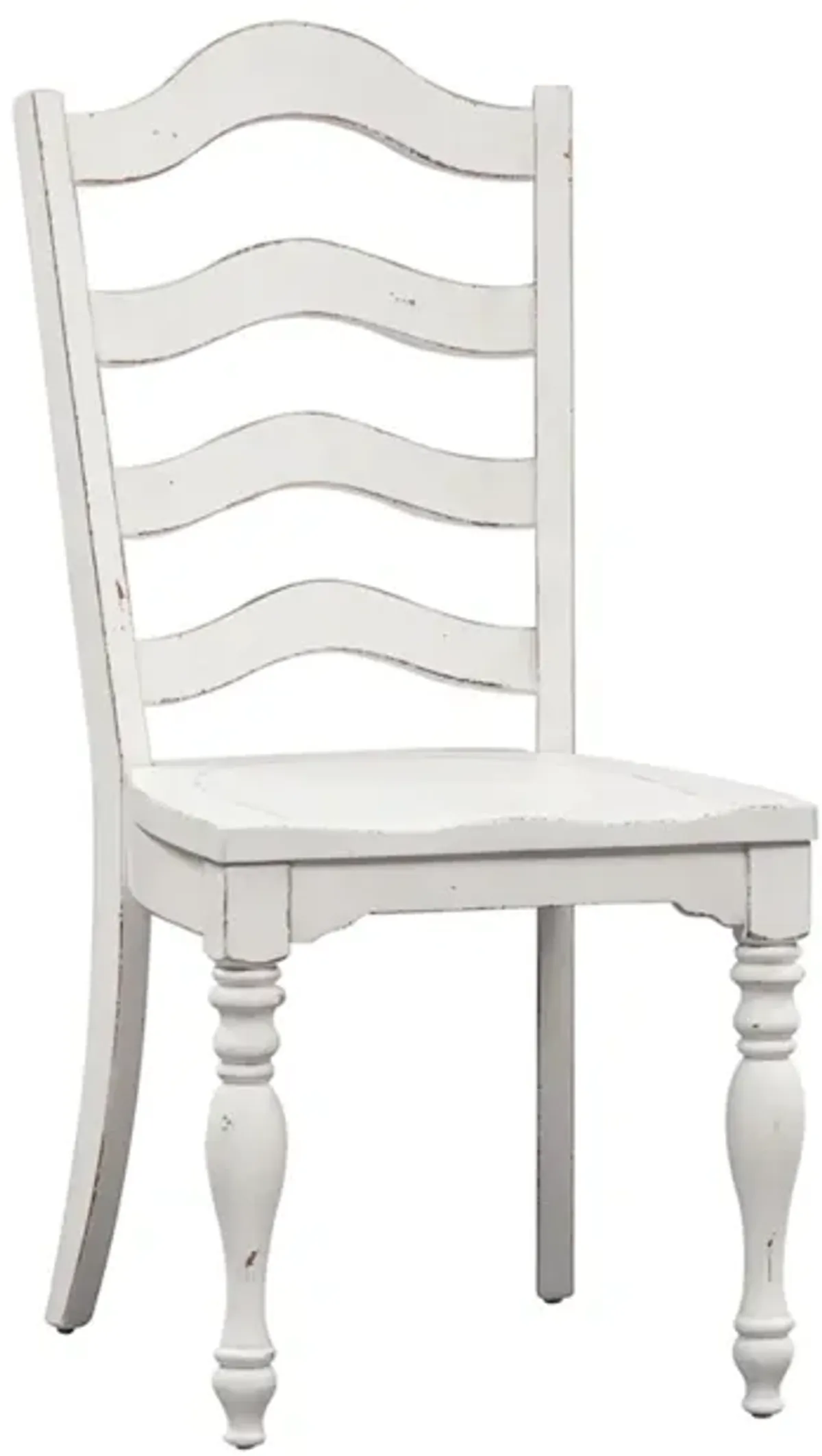 Magnolia Manor 3-Piece Antique White/Weathered Bark Dining Table Set