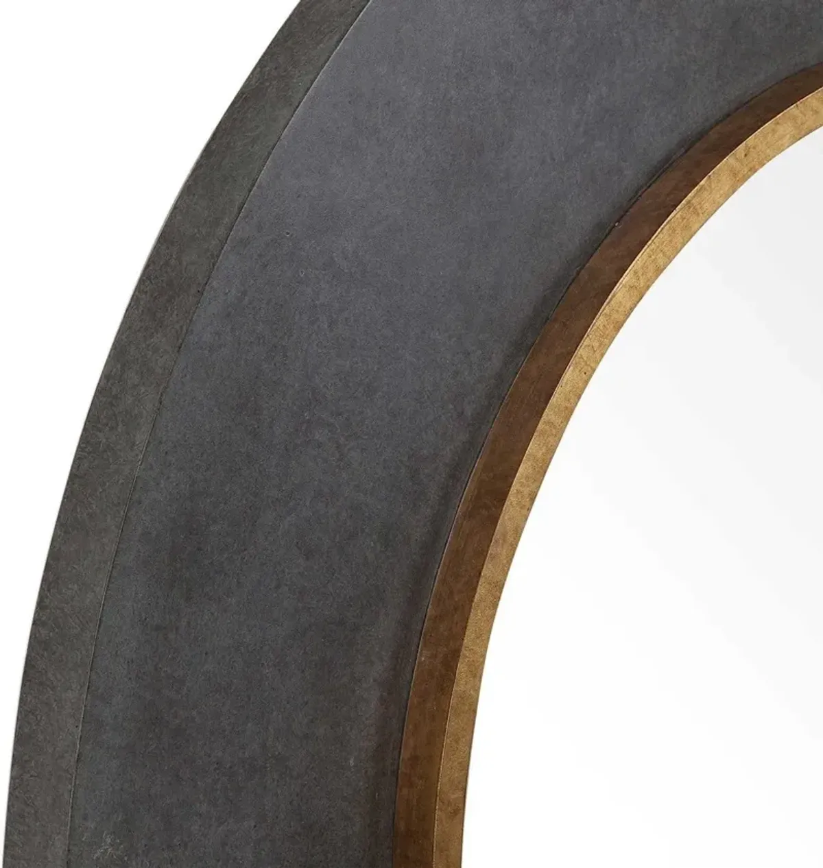 Uttermost Saul Charcoal Round Mirror