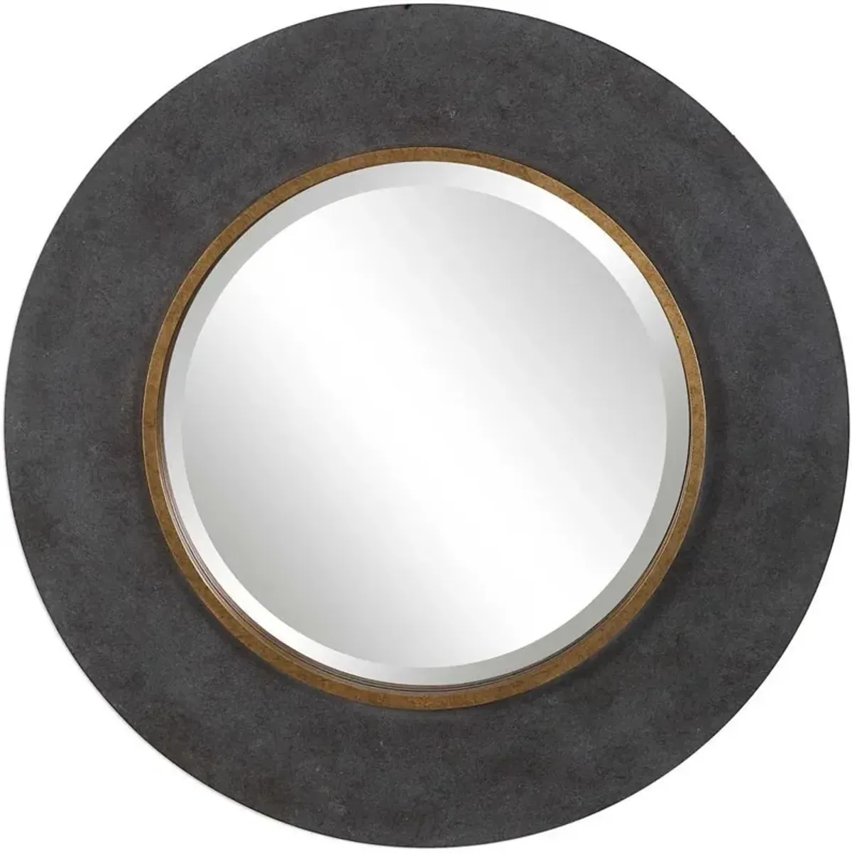 Uttermost Saul Charcoal Round Mirror