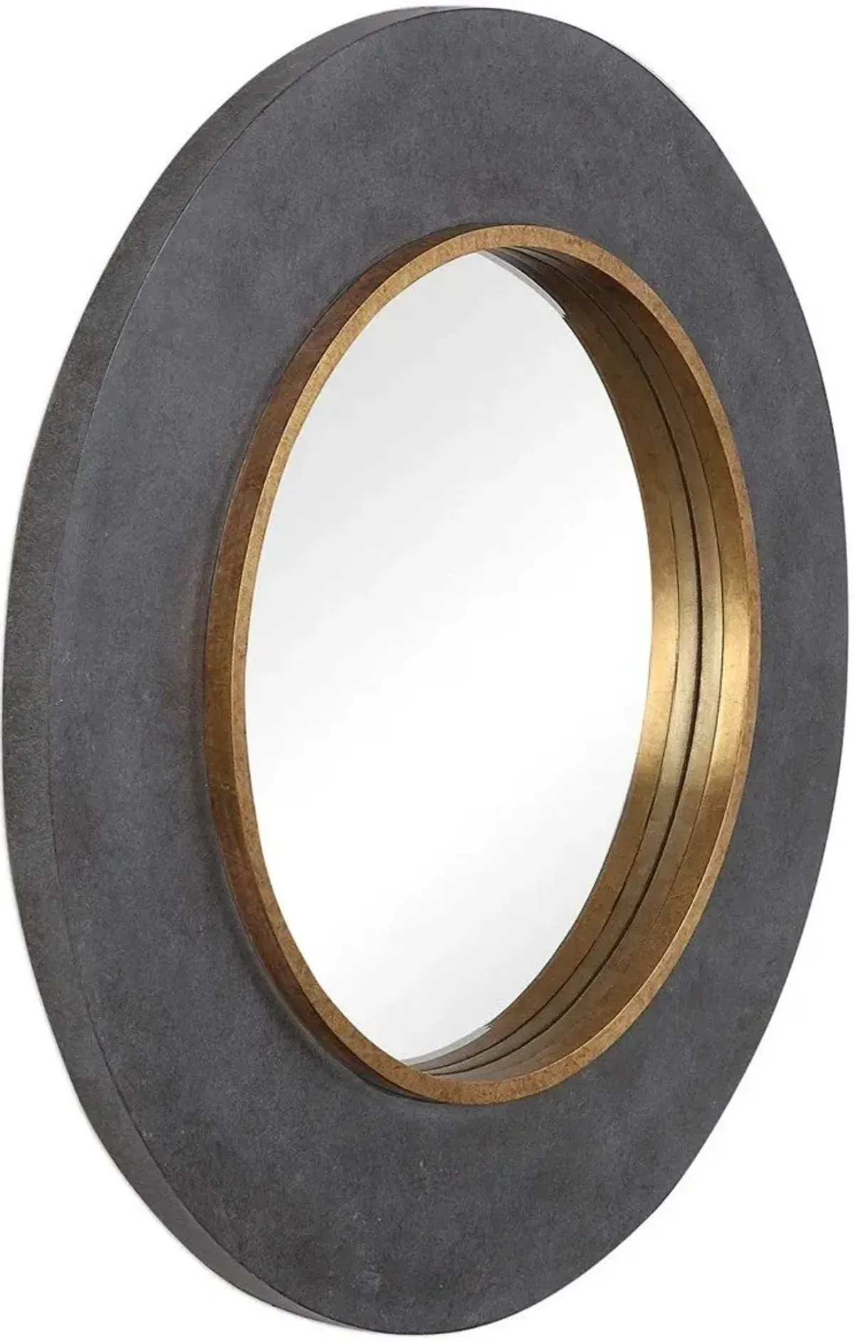 Uttermost Saul Charcoal Round Mirror