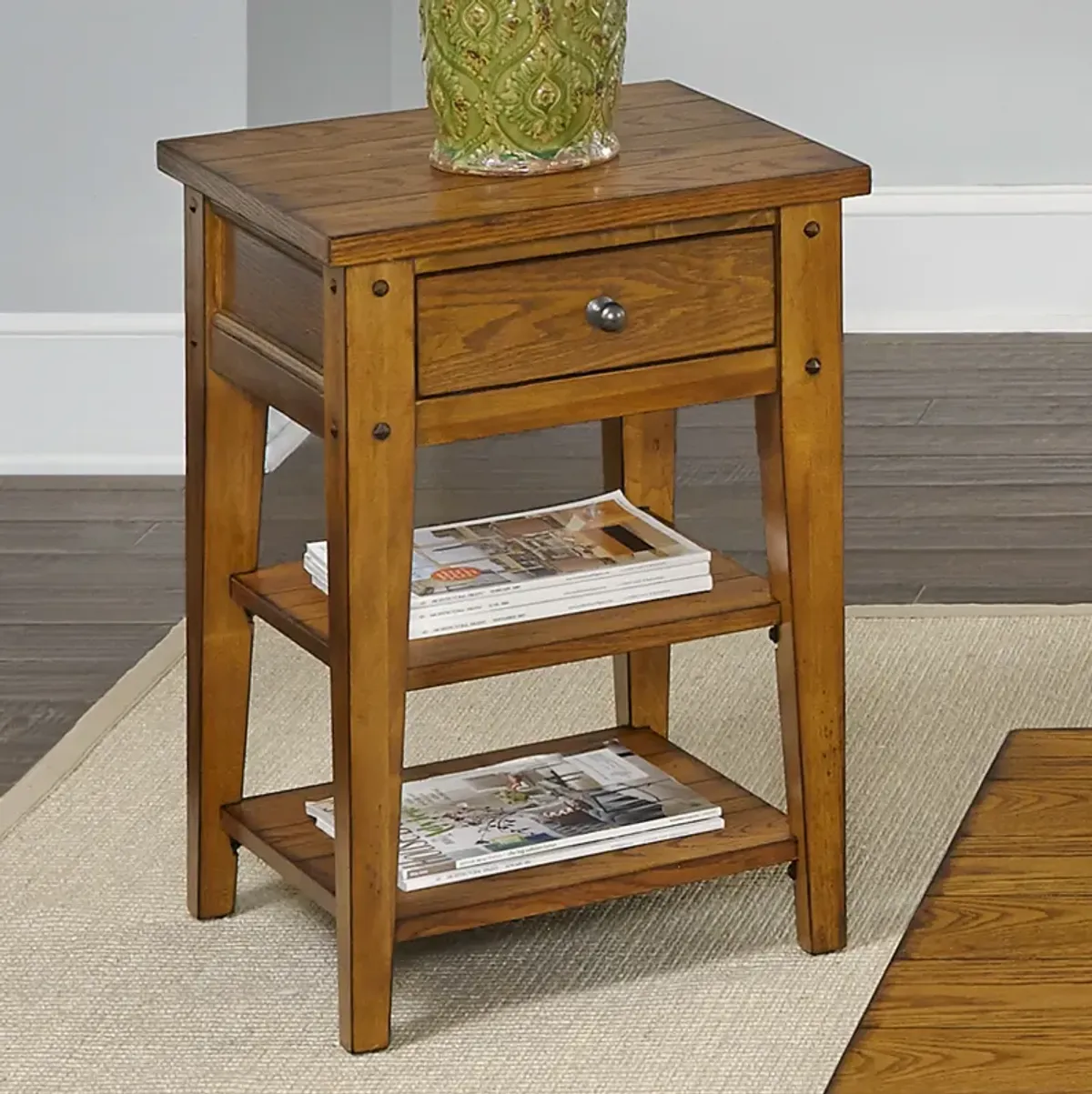 Liberty Furniture Lake House Oak Chair Side Table