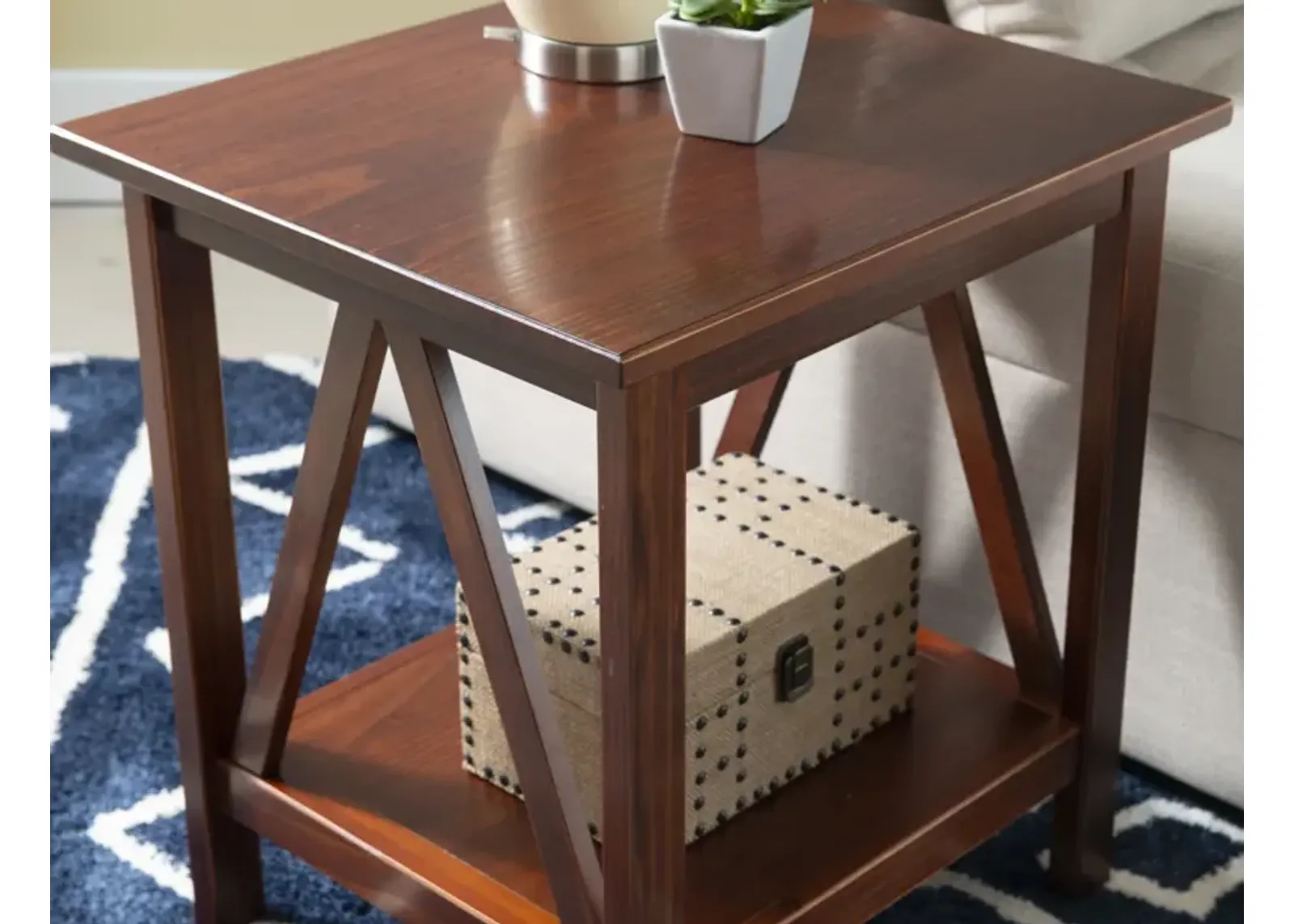 Linon Titian End Table Antique