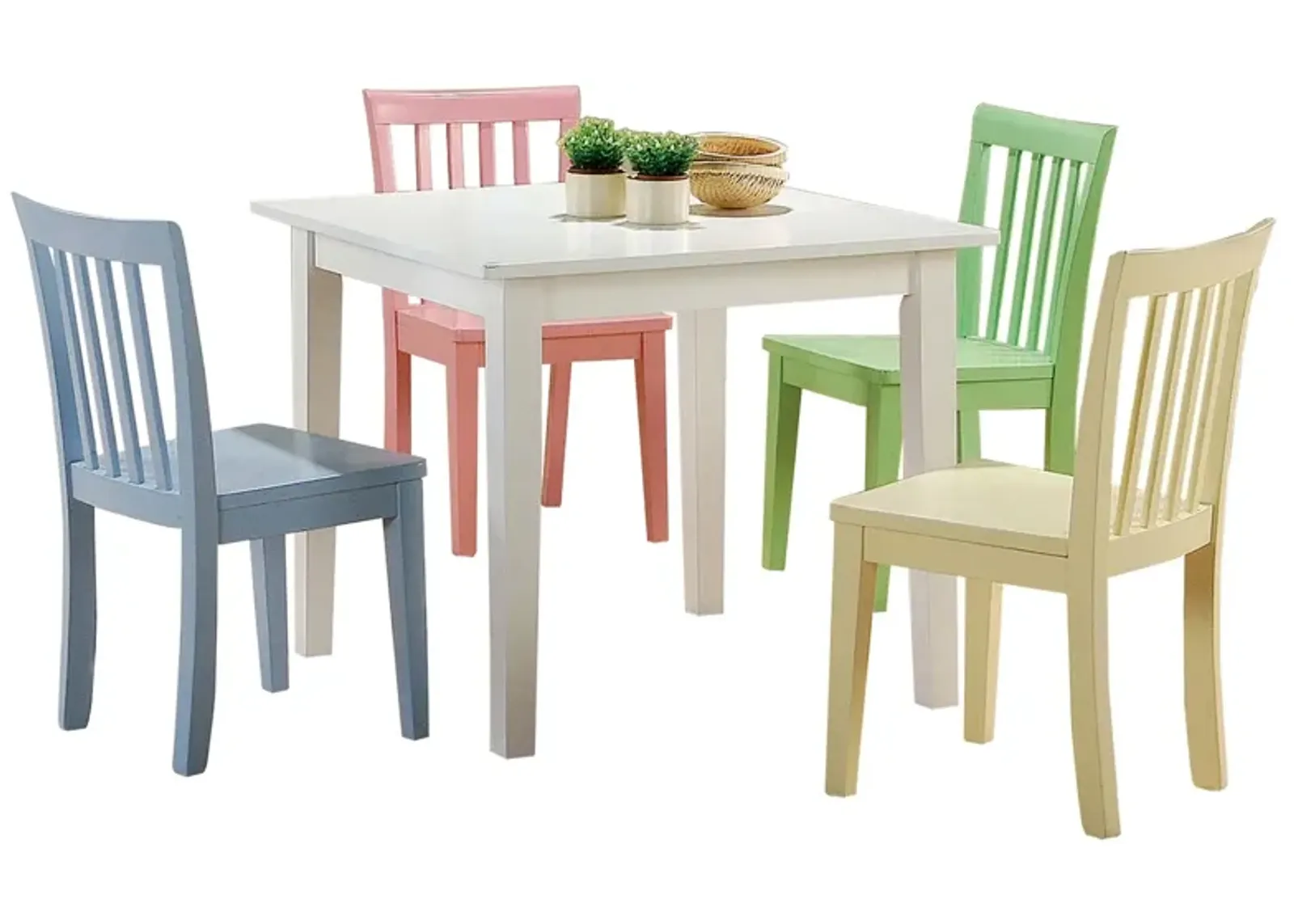 Coaster Rory 5-Piece Kids Table & Chairs Set Multi Color