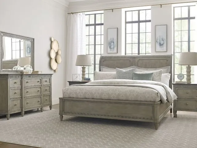 CAL KING ANNA SLEIGH BED PACKAGE