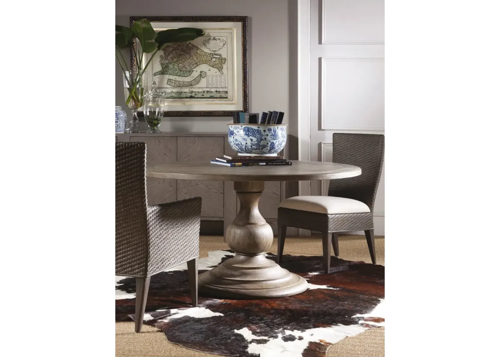 Artistica Home by Lexington Cohesion Program Round Dining Table Grigio