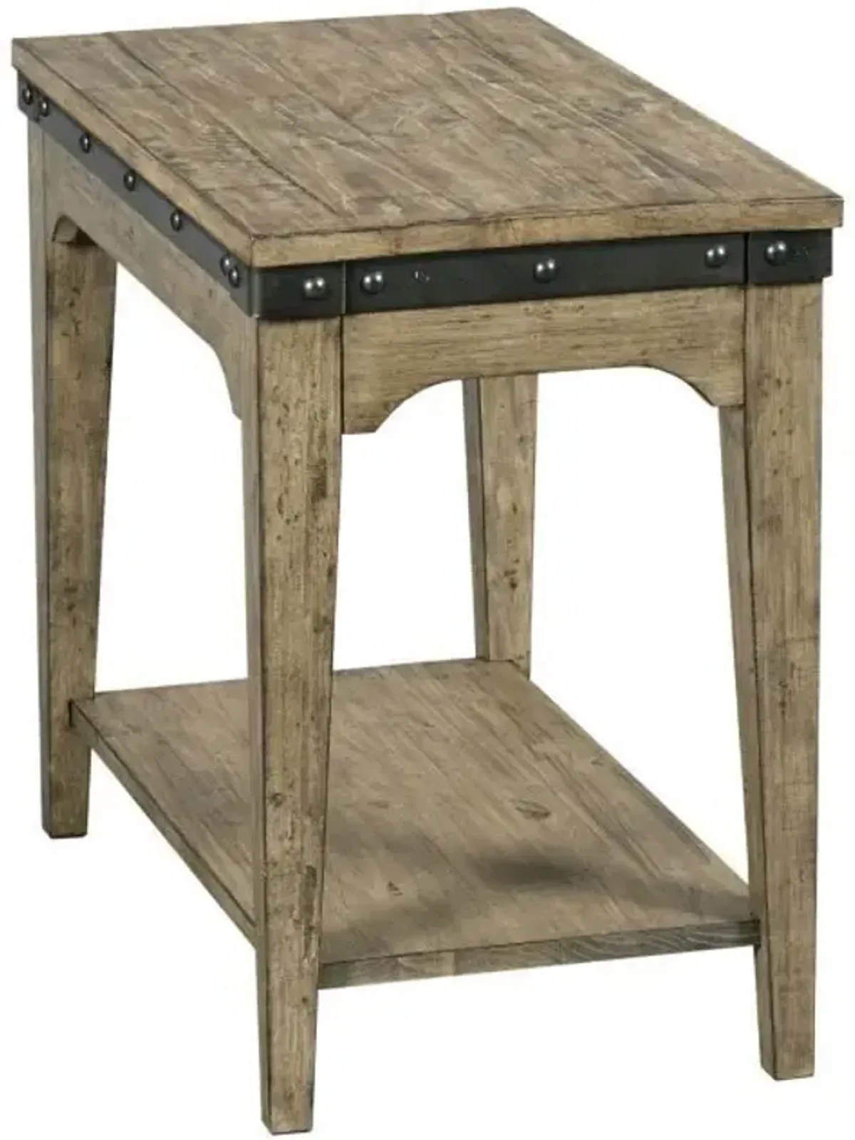 Kincaid Plank Road Artisans Chairside Table in Stone