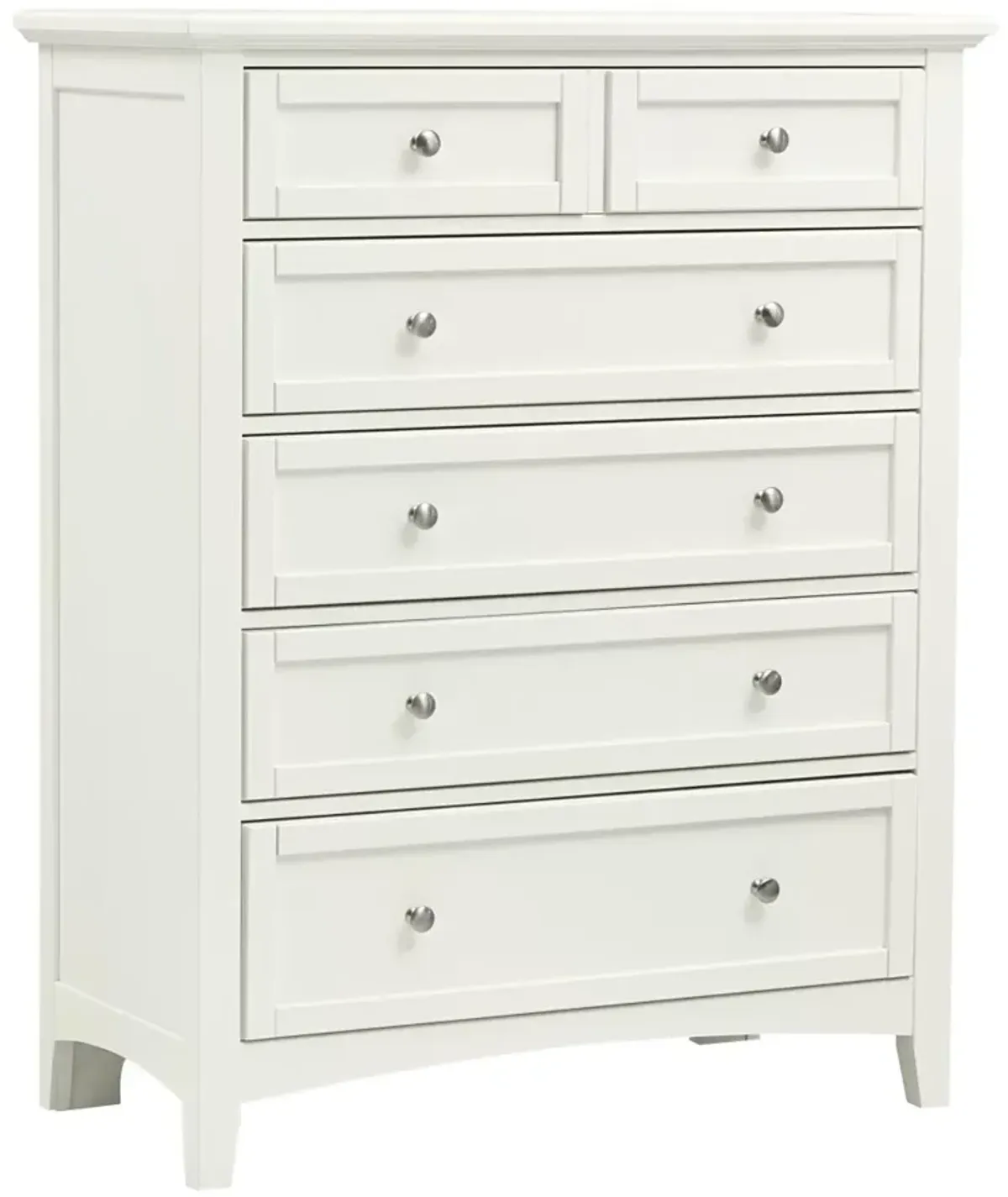 Vaughan-Bassett Bonanza White 5-Drawer Chest