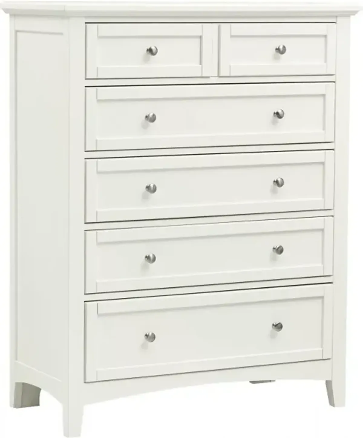 Vaughan-Bassett Bonanza White 5-Drawer Chest