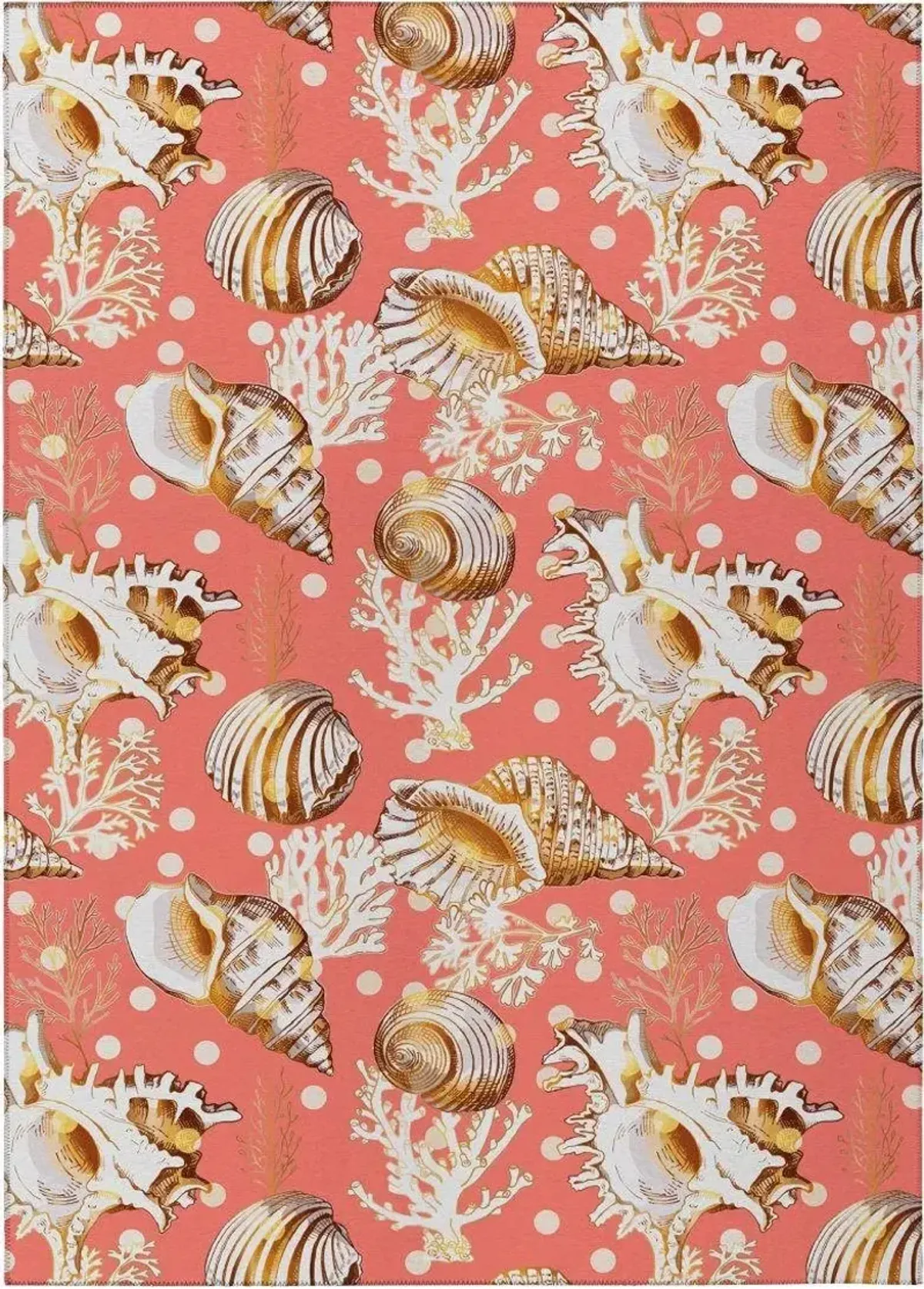 Dalyn Coral Charm Seashell Rendezvous On Blush 5'X8' Area Rug