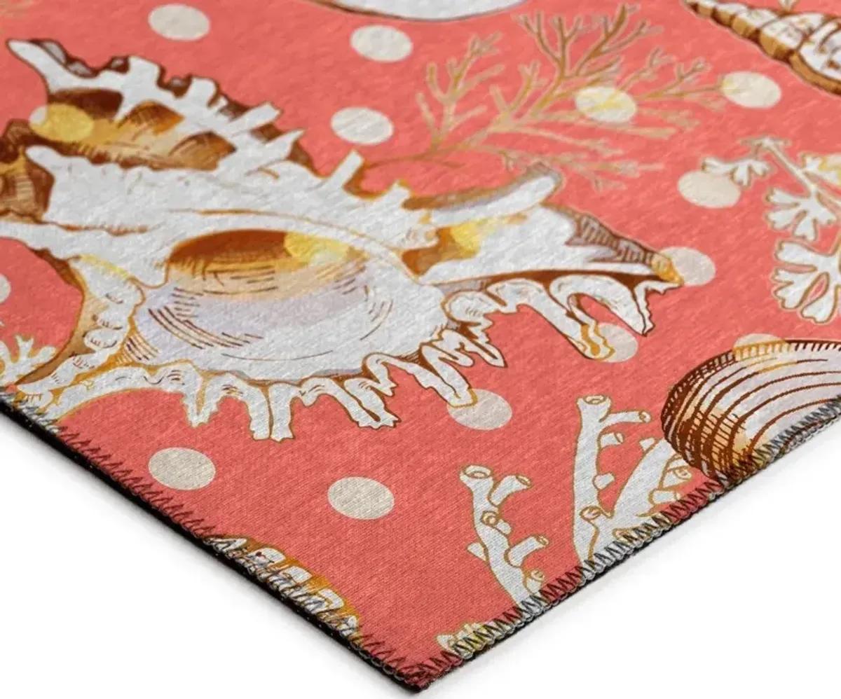 Dalyn Coral Charm Seashell Rendezvous On Blush 5'X8' Area Rug