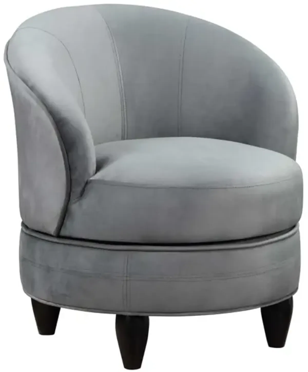 ACCENT CHAIR GRAY VELVET