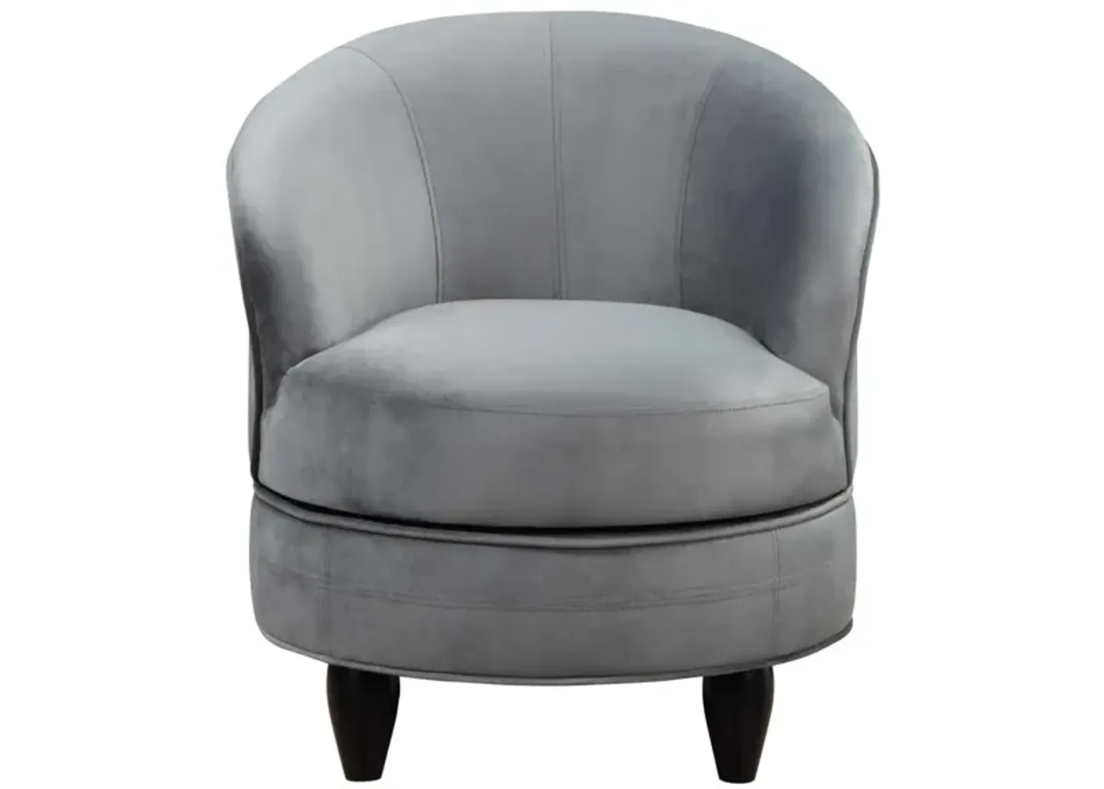 ACCENT CHAIR GRAY VELVET