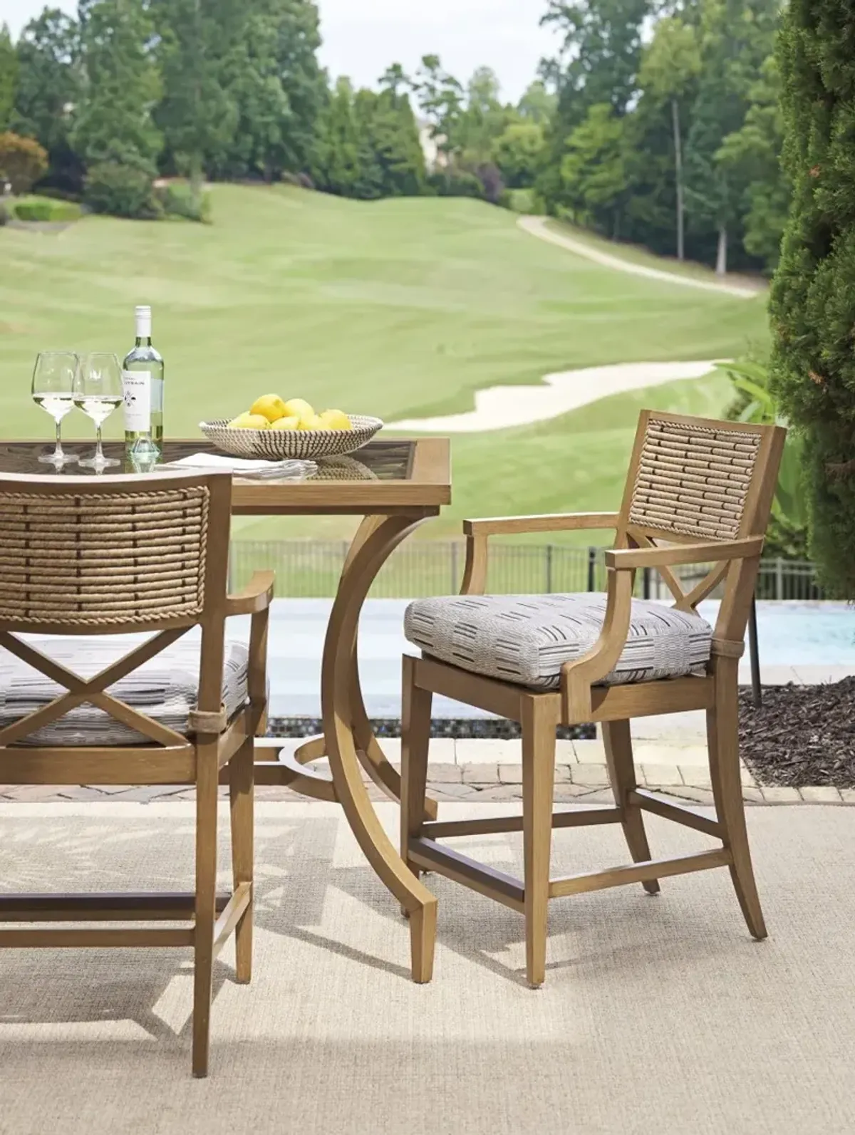 Tommy Bahama Outdoor by Lexington Los Altos Valley View Bistro Dining Table