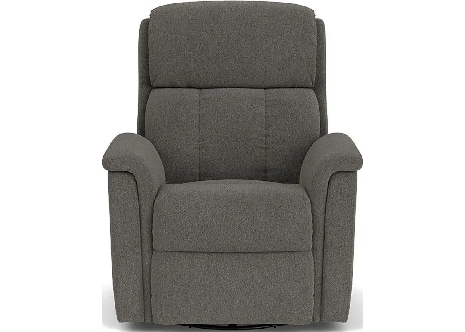 Flexsteel Luna Coal Swivel Gliding Manual Recliner