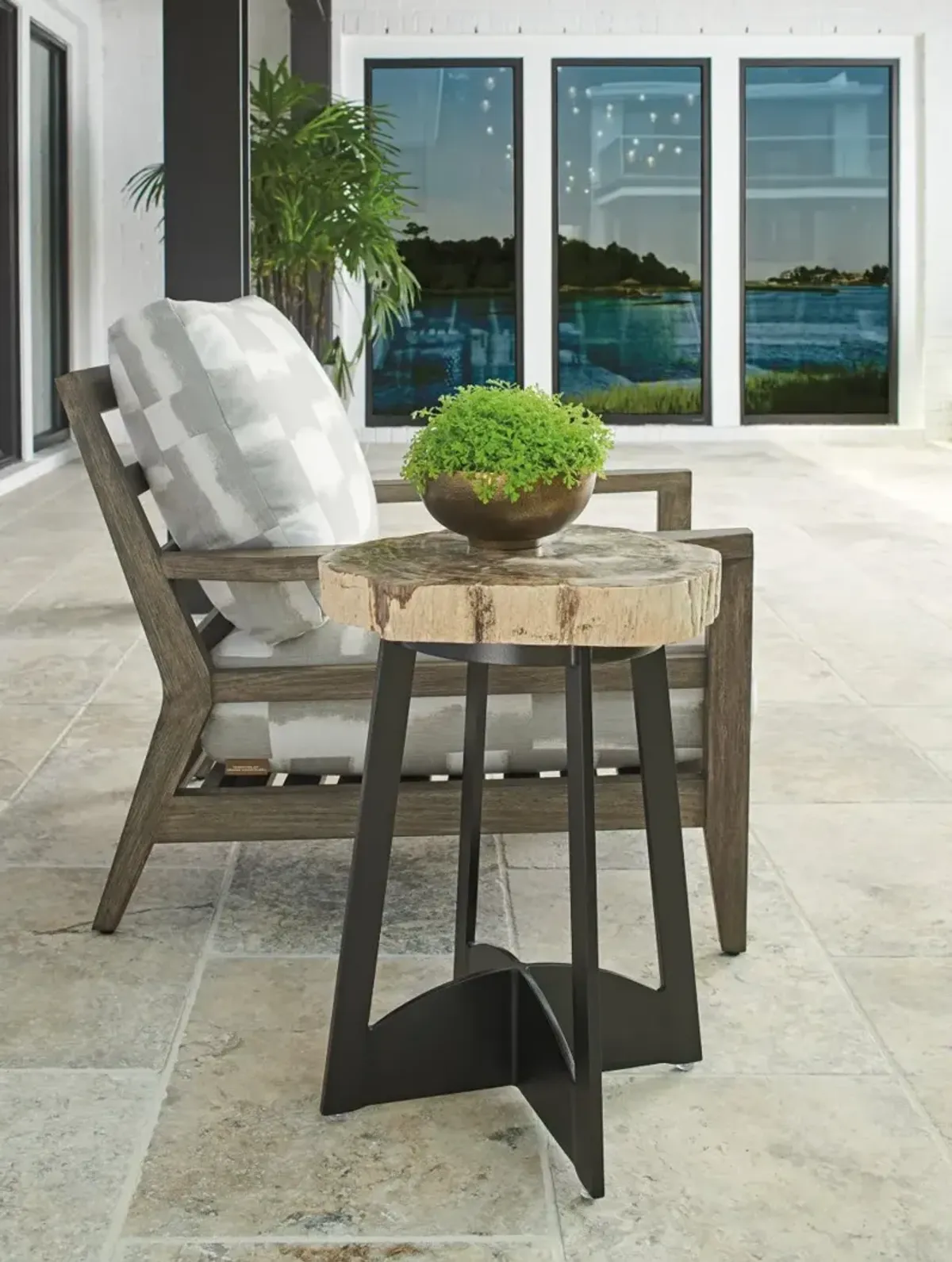 Tommy Bahama Outdoor by Lexington Alfresco Living Petrified Wood Table