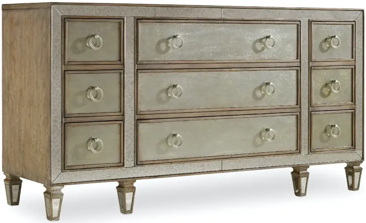 Hooker Furniture Sanctuary Silver Shimmer Dresser