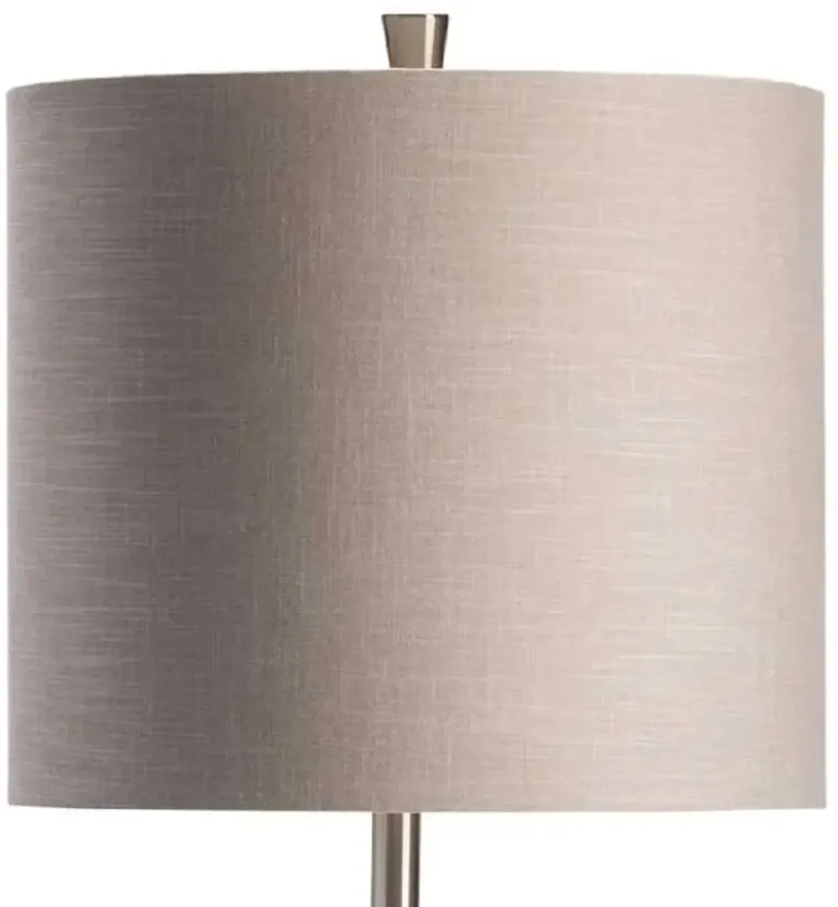 Crestview Morison White & Brushed Nickel Table Lamp