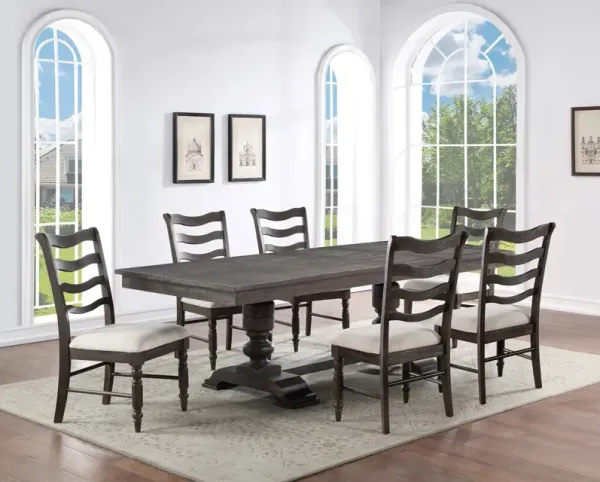 Steve Silver Hutchins Rectangle 7-Piece Table & 6 Side Chairs Set