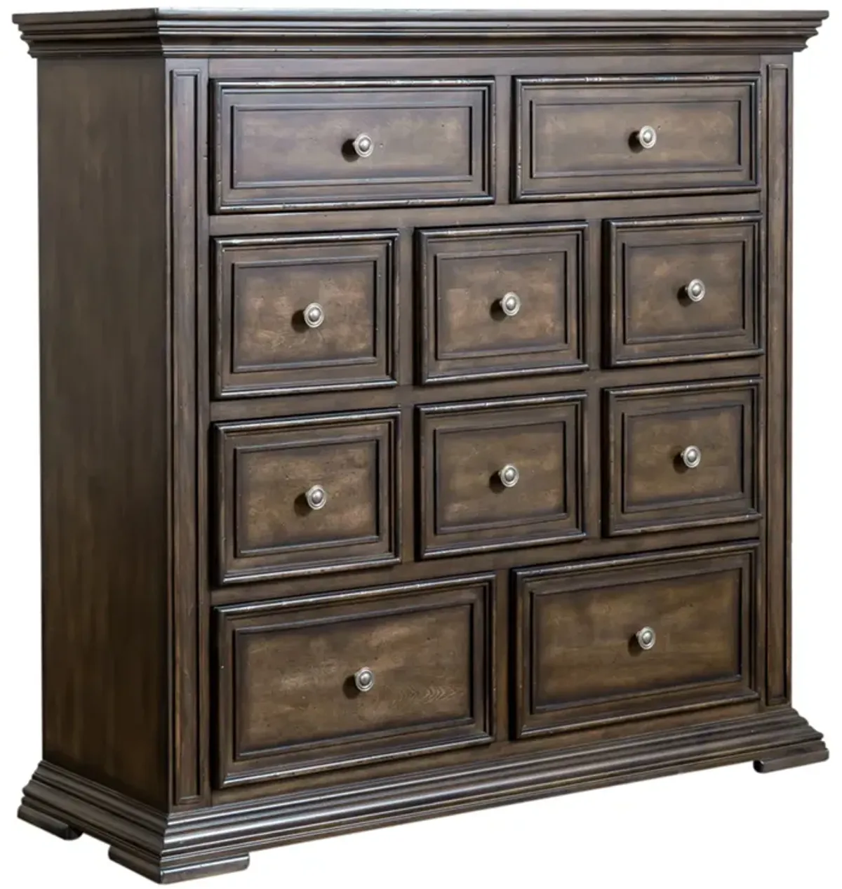 Liberty Furniture 10-Drawer Chesser with Brownstone Finish