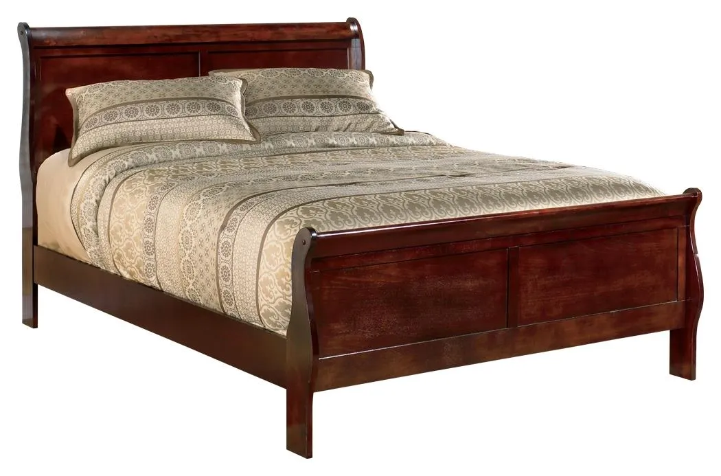 ALISDAIR KING SLEIGH BED DARK BROWN SIGNATURE DESIGN