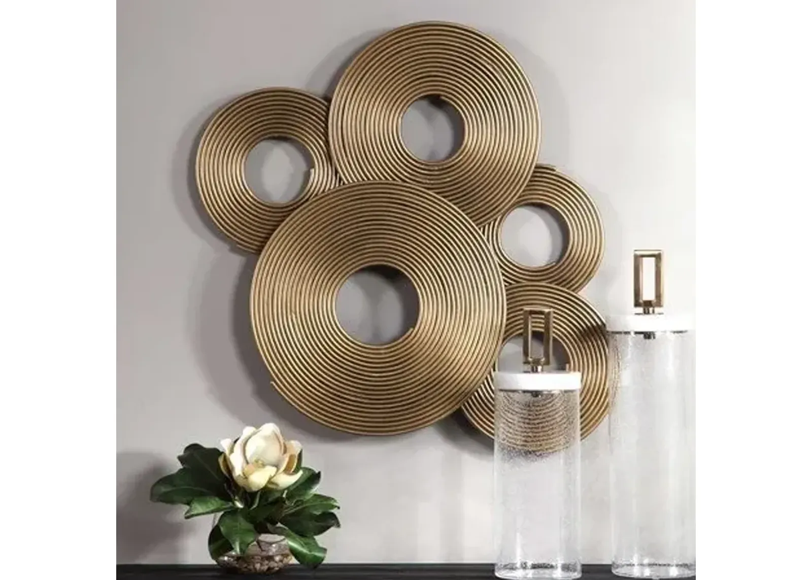 Uttermost Ahmet Gold Rings Wall Art Decor