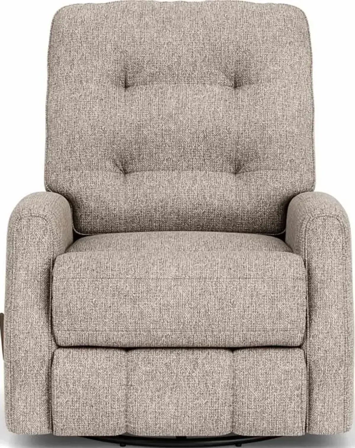 Flexsteel Devon Silver Overcast Swivel Gliding Manual Recliner