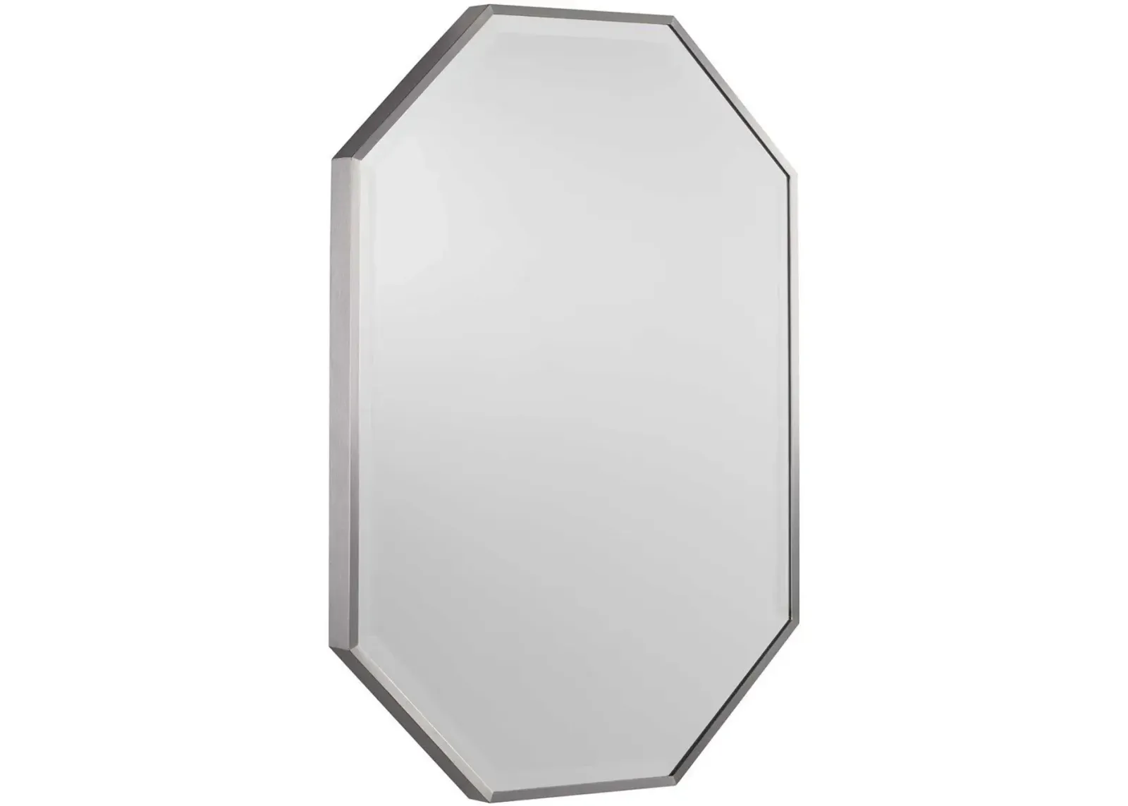 Uttermost Stuartson Octagon Brushed Nickel Vanity Mirror