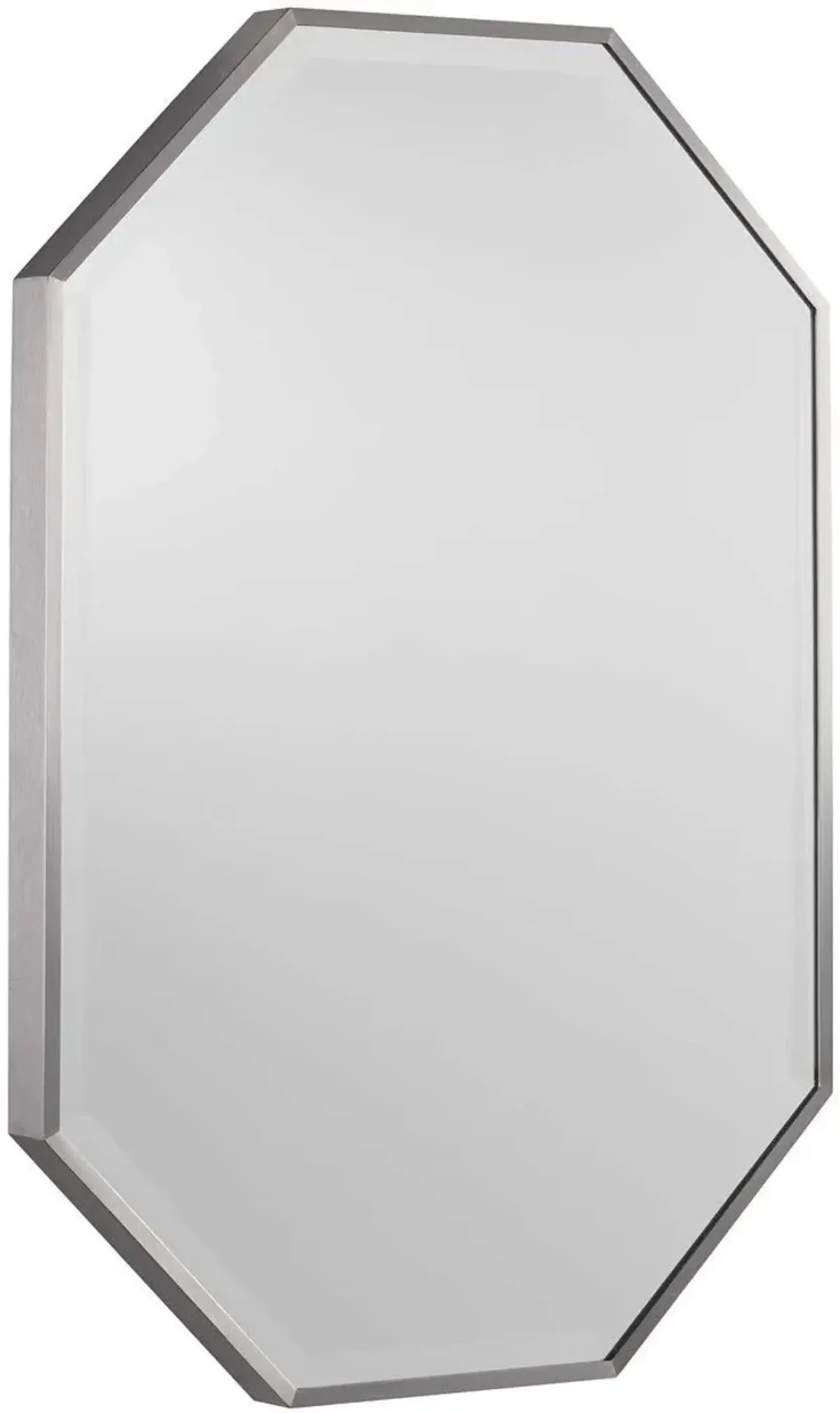 Uttermost Stuartson Octagon Brushed Nickel Vanity Mirror