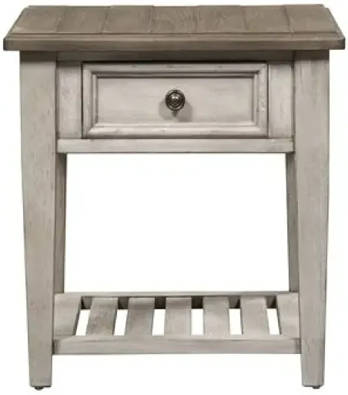 Liberty Furniture Heartland Antique White 1-Drawer End Table