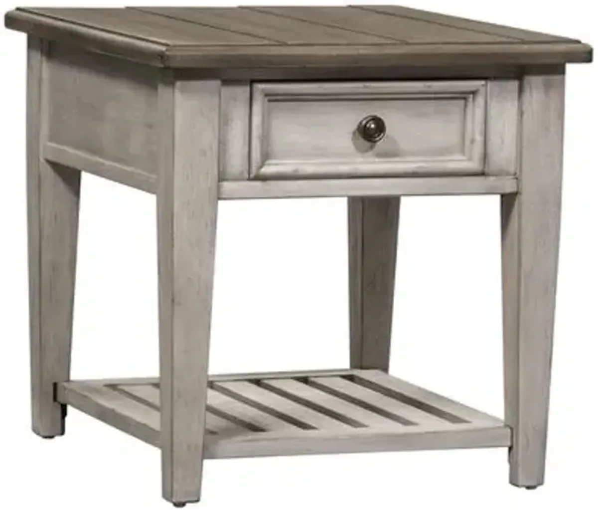 Liberty Furniture Heartland Antique White 1-Drawer End Table