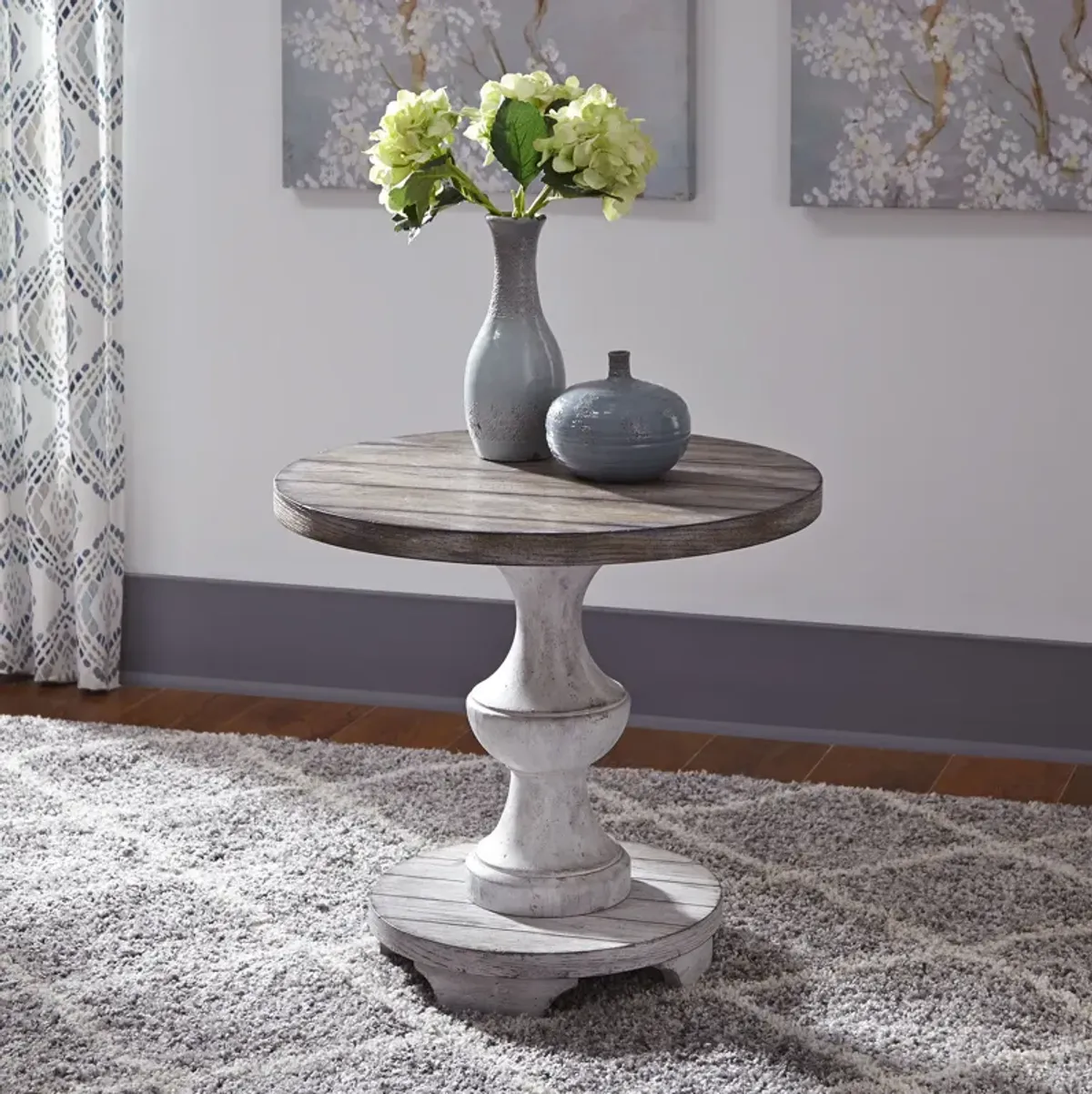 Liberty Furniture Sedona Two-Tone Round End Table