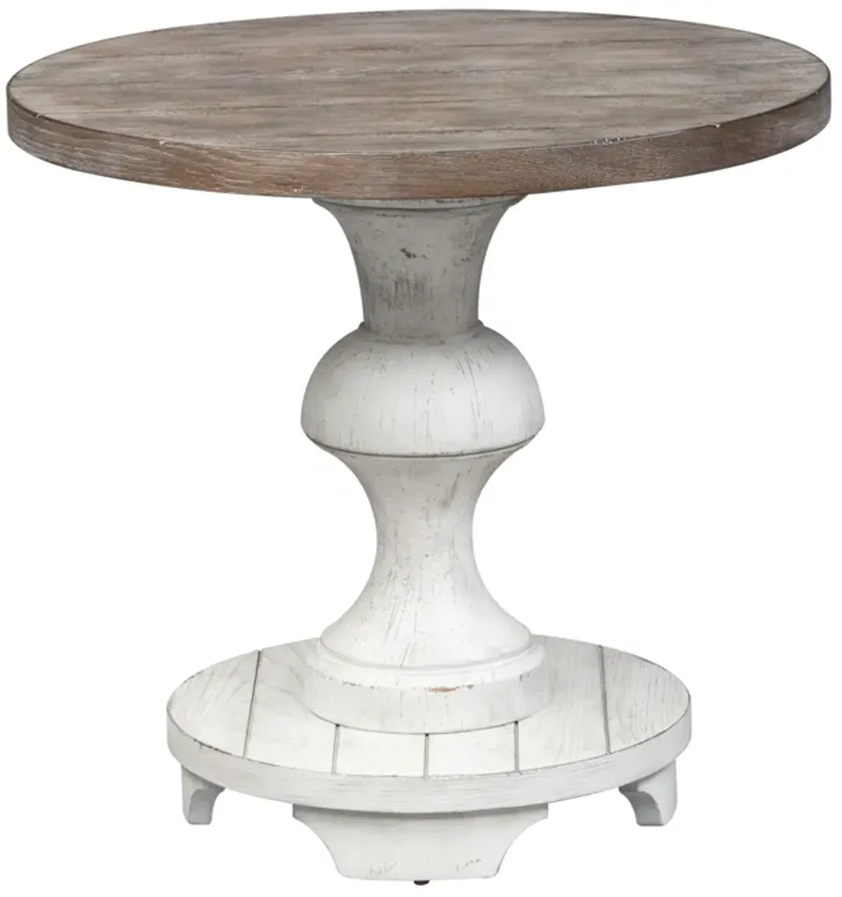 Liberty Furniture Sedona Two-Tone Round End Table