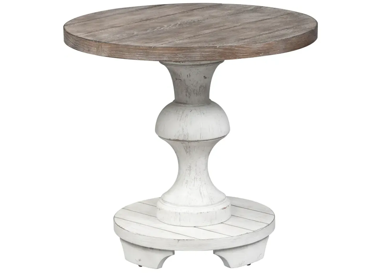 Liberty Furniture Sedona Two-Tone Round End Table