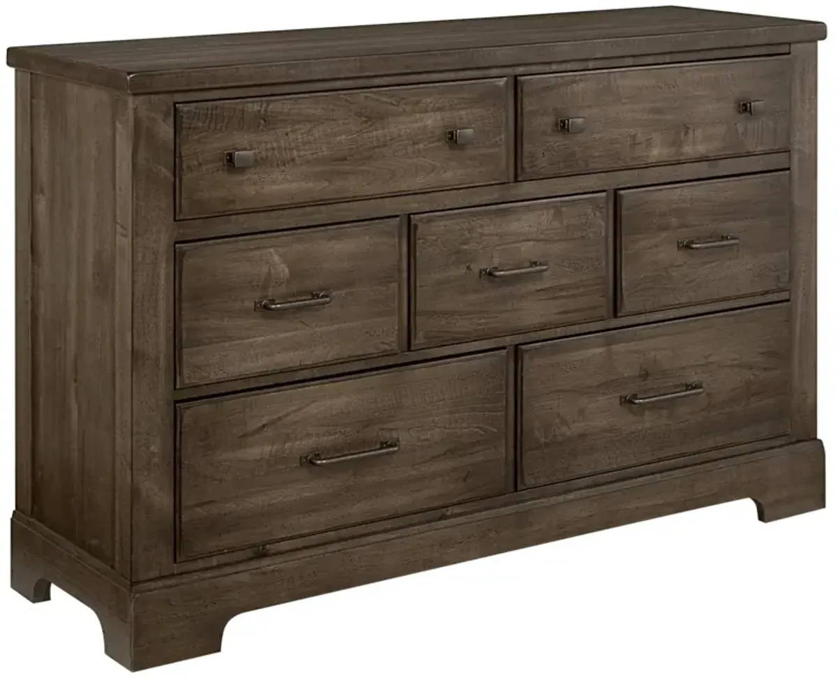 Vaughan-Bassett Cool Rustic Mink 7-Drawer Dresser