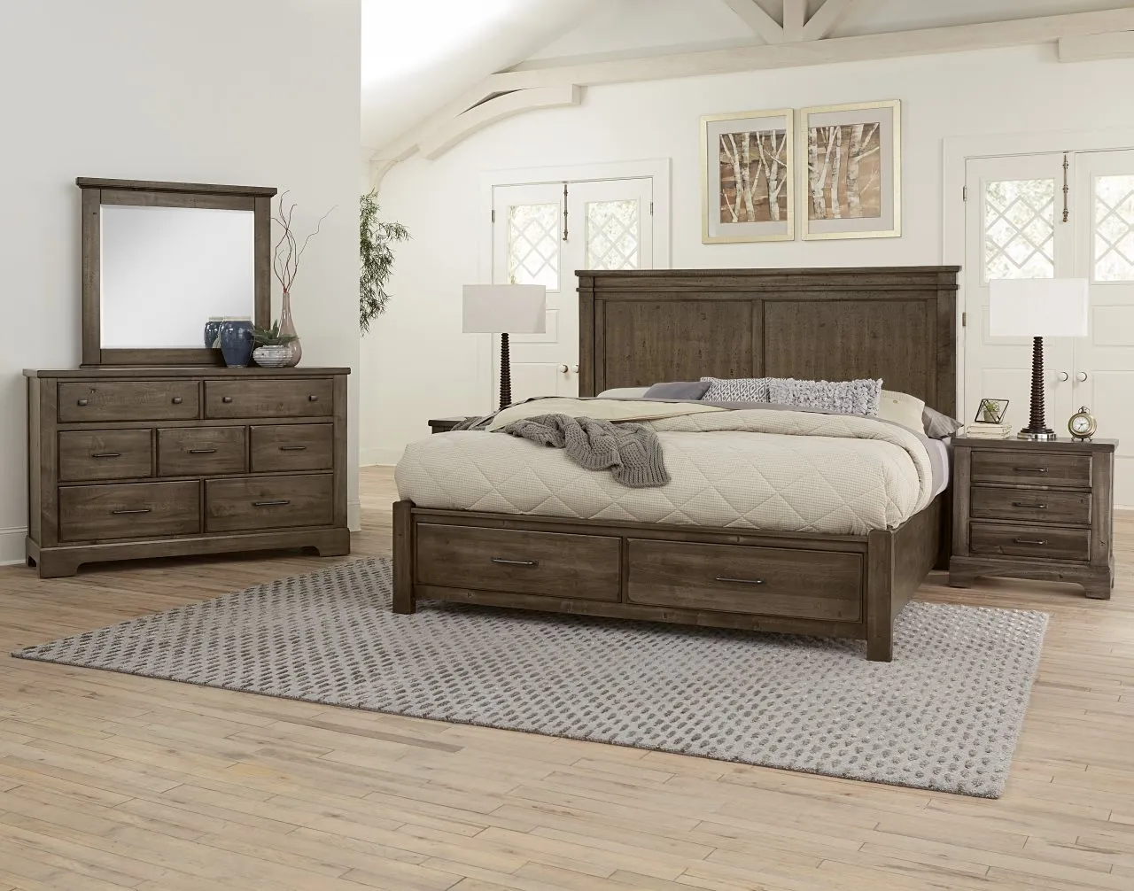 7-DR DRESSER - COOL RUSTIC IN MINK