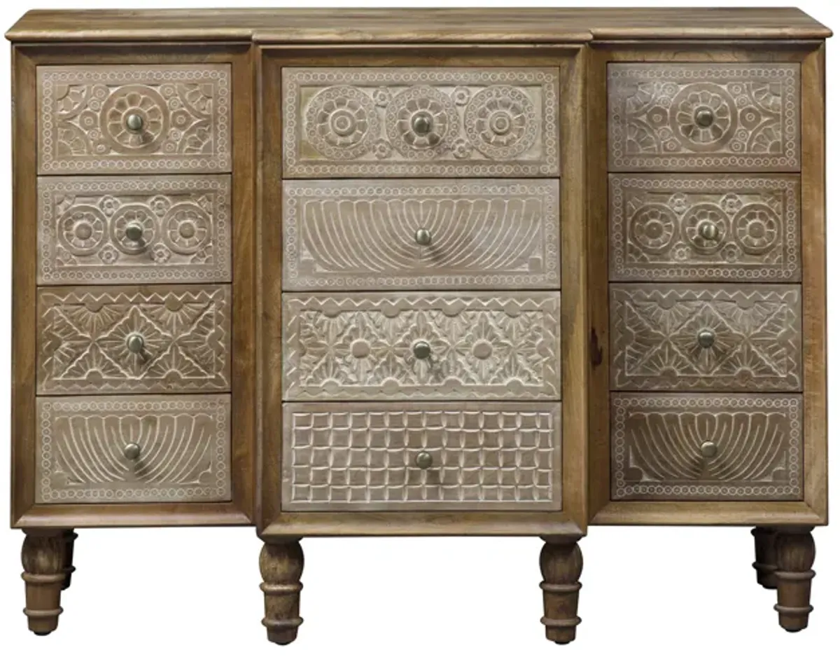 Liberty Furniture Montrose Weathered Honey Accent Cabinet