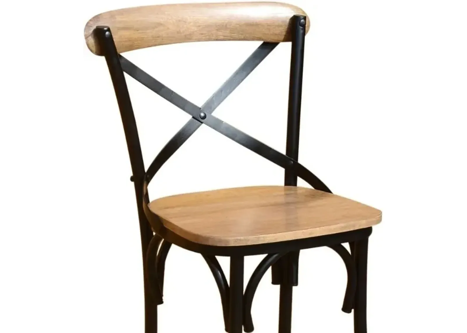 Crestview Cedar Creek Brown & Black Bar Stool