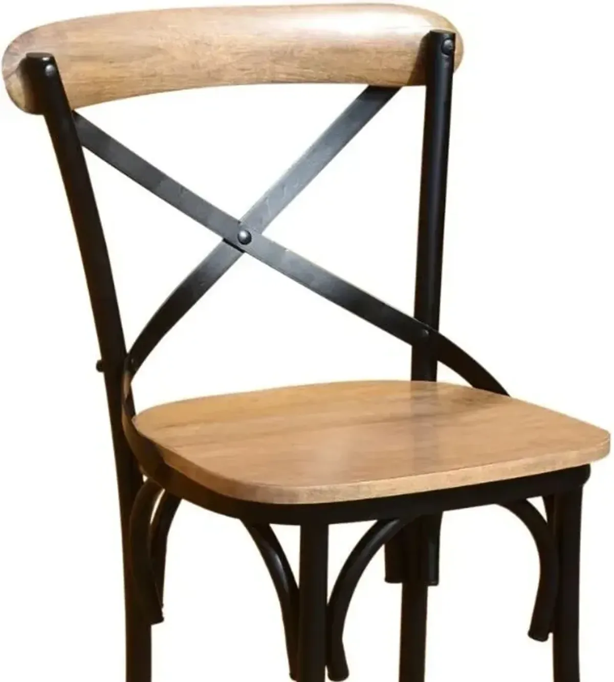 Crestview Cedar Creek Brown & Black Bar Stool