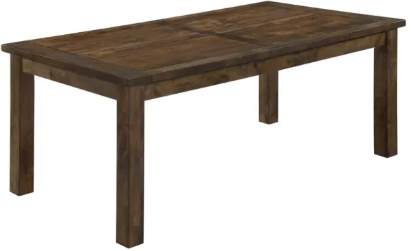Coaster Coleman Rectangular 79 Inch Dining Table Rustic Golden Brown