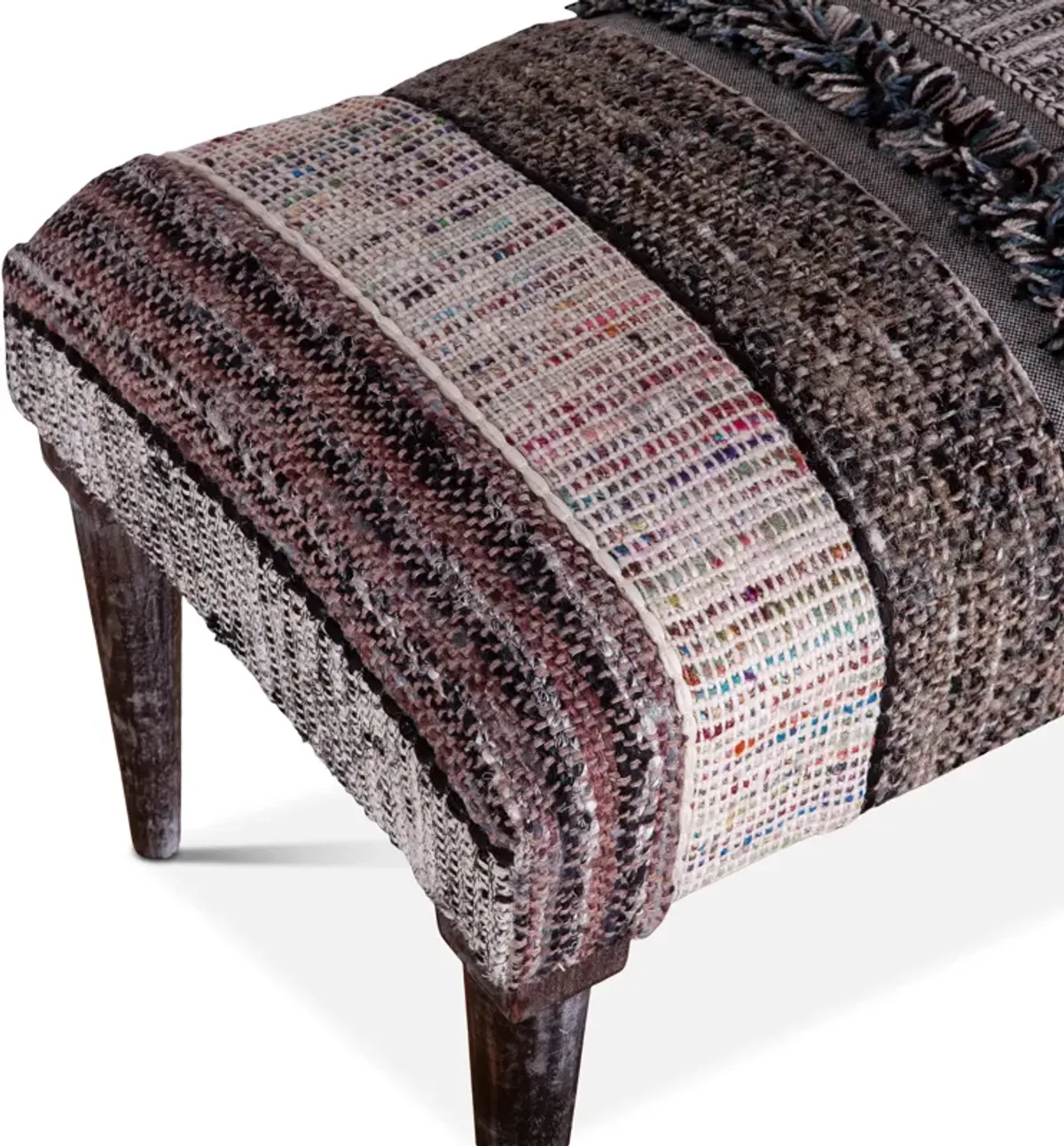 Home Trends Design Marrakech Upholstered Multi-Color Accent Bench