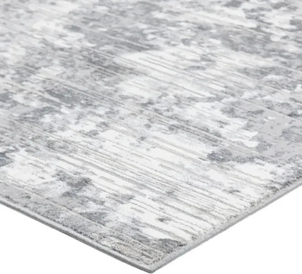 Dalyn Distressed Abstract Grayscale 5'X7' Area Rug