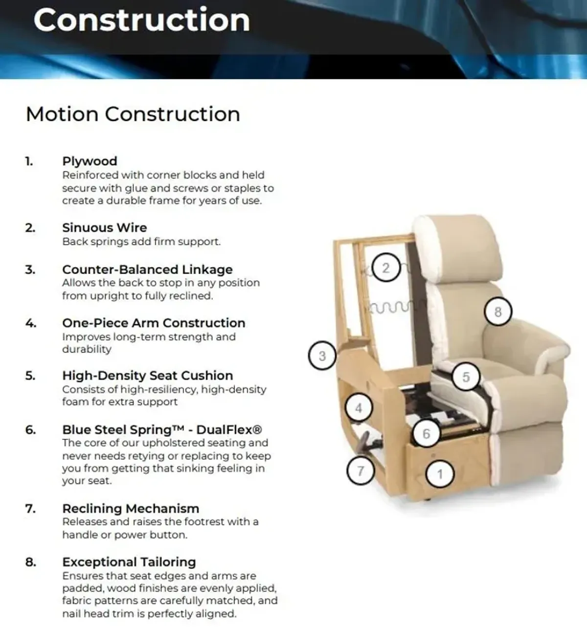 Flexsteel Mason Beach Power Recliner