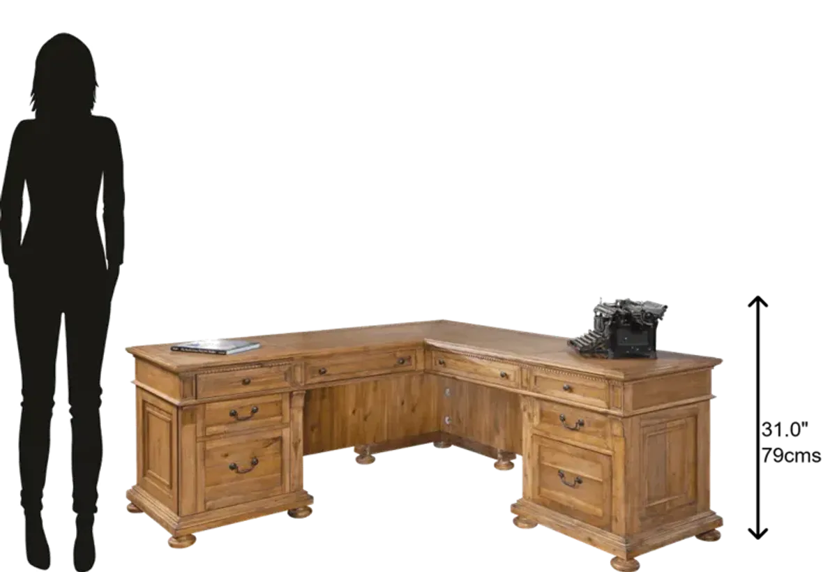 Hekman Executive L-Shape Desk