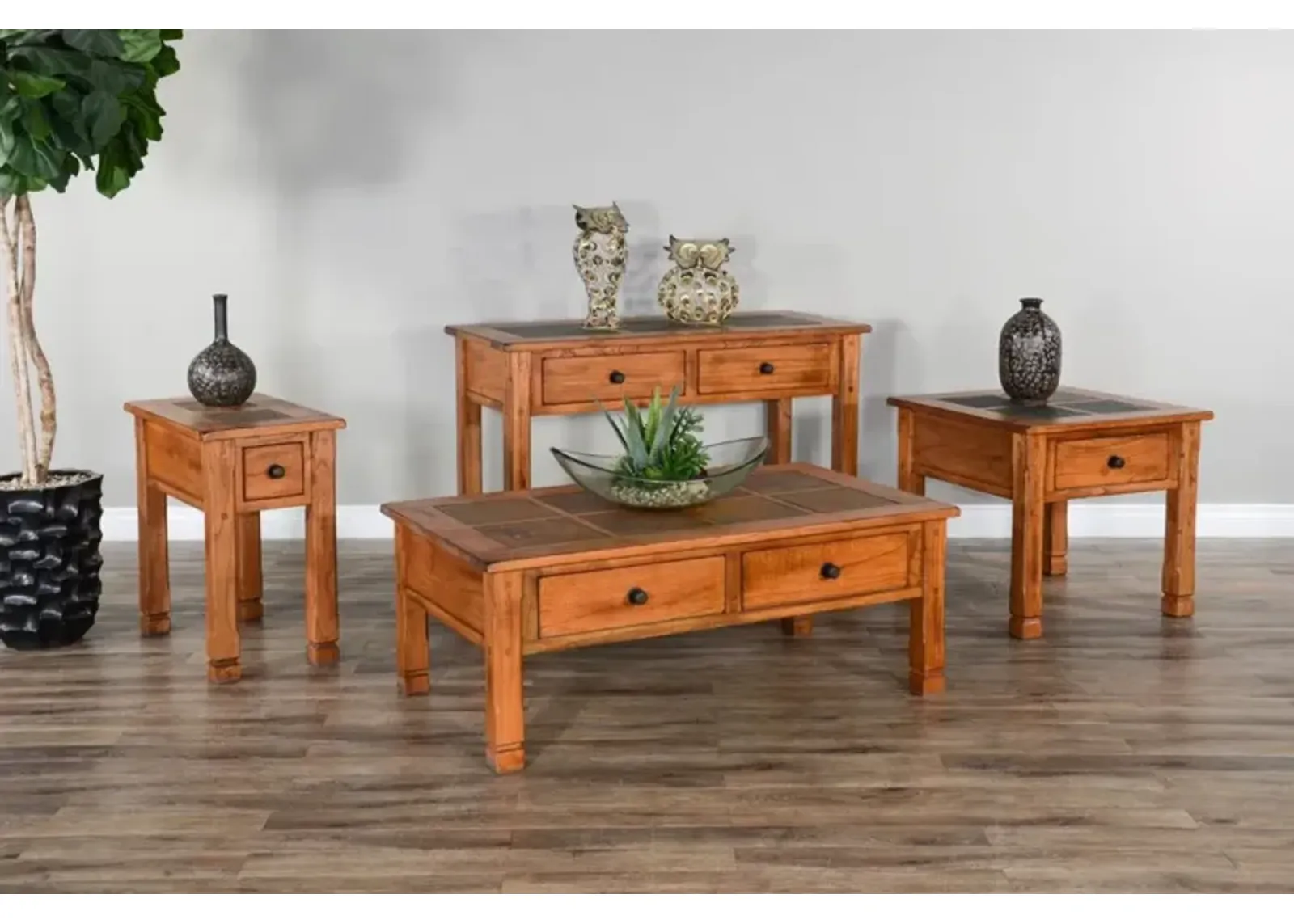 Sunny Designs Sedona Rustic Oak Sofa Table