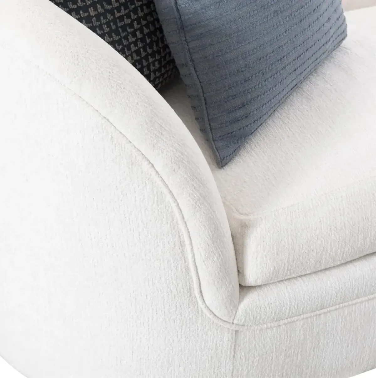 Bernhardt Amara Luxe Feather Down White Fabric Sofa