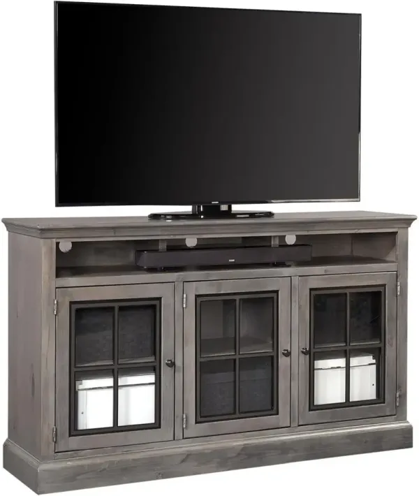 Aspenhome Churchill 66 Inch Ghost Black Highboy TV Stand Console