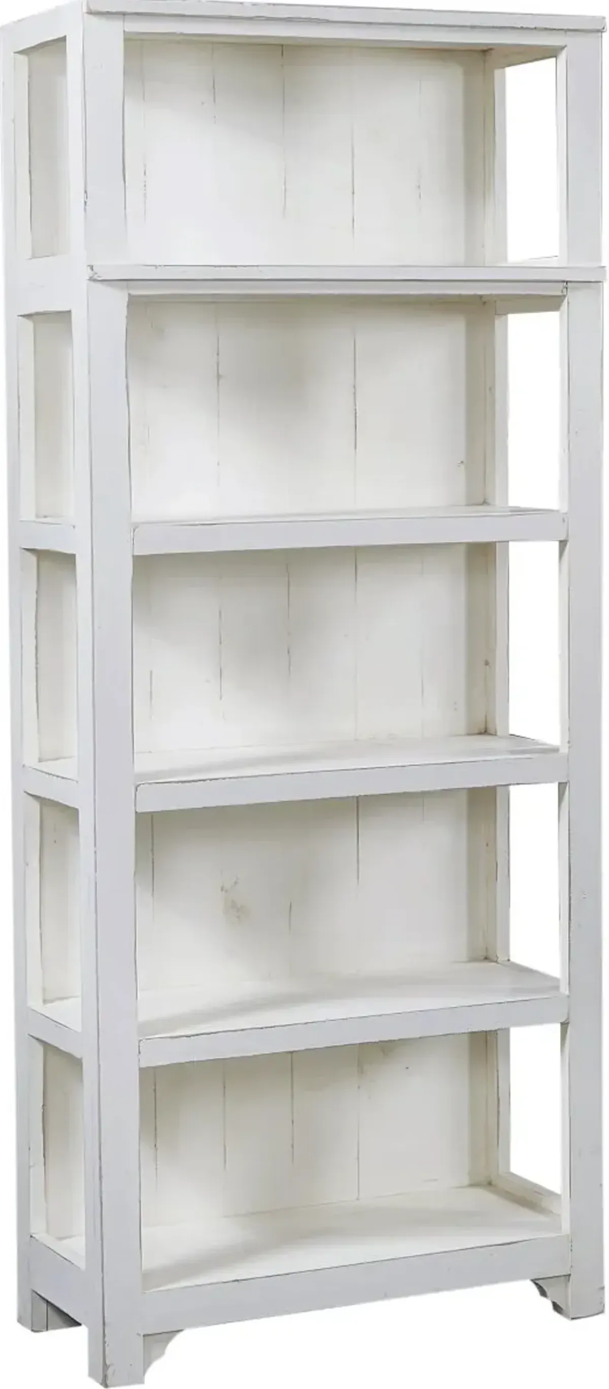 Aspenhome Reeds Farm Weathered White Open Bookcase