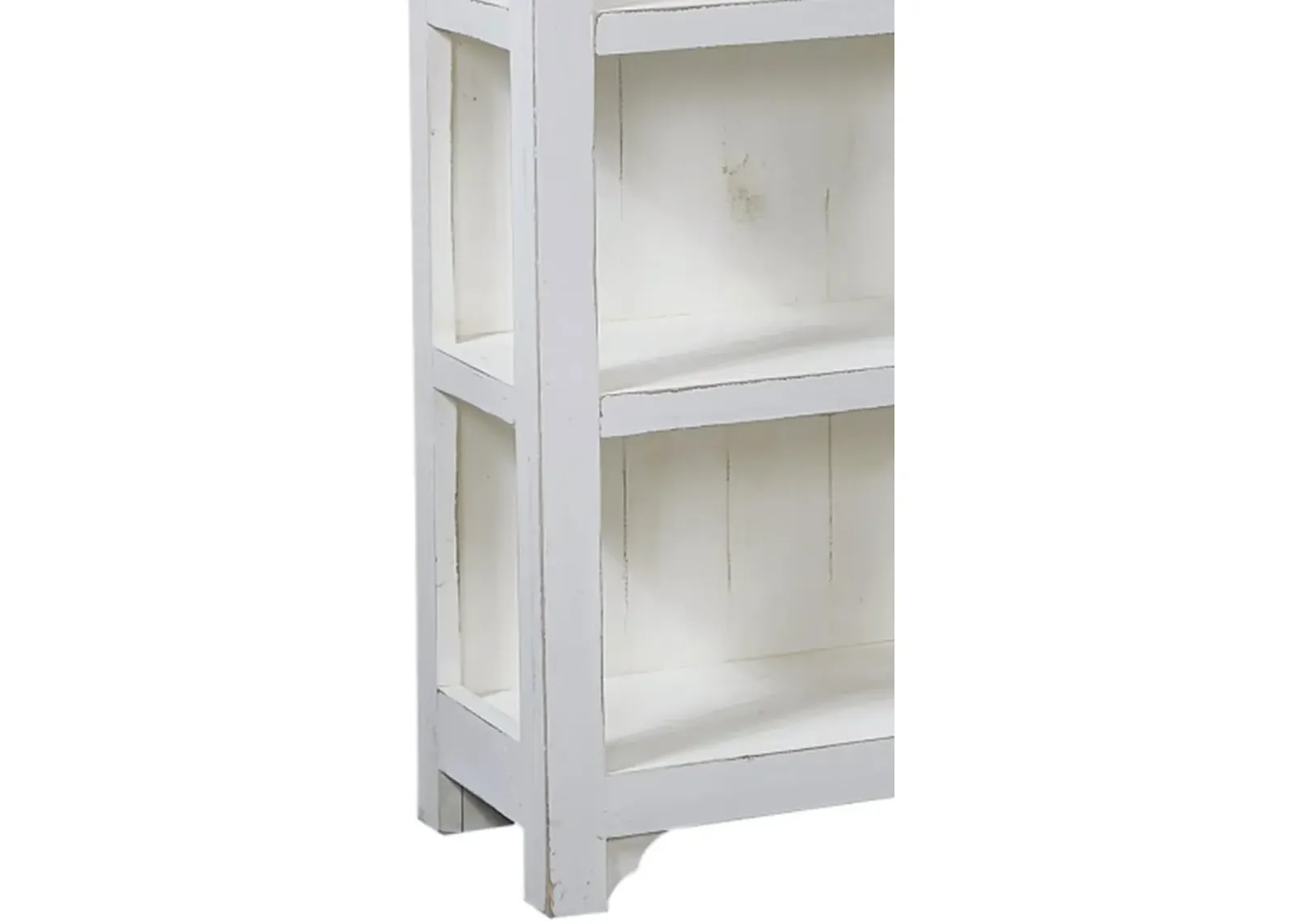 Aspenhome Reeds Farm Weathered White Open Bookcase