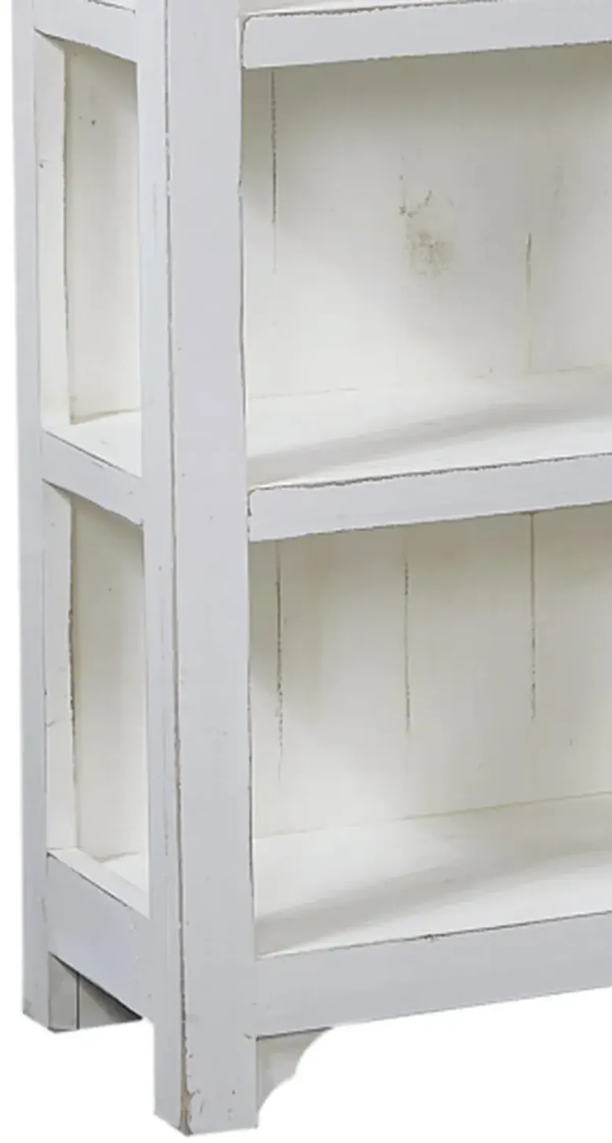 Aspenhome Reeds Farm Weathered White Open Bookcase